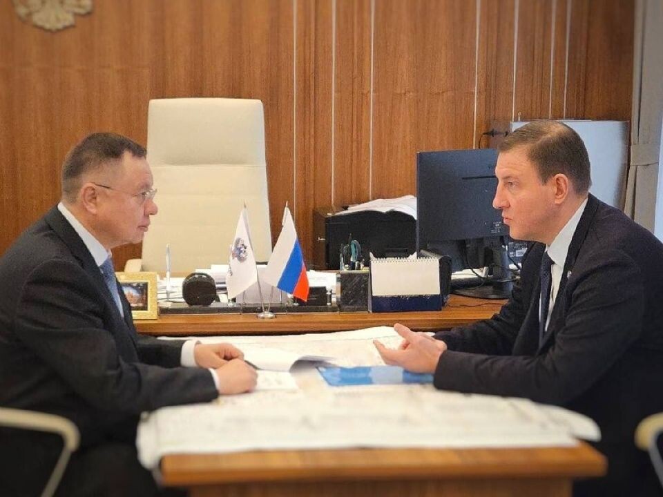    Встреча Турчака и Файзуллина. Источник: Telegram-канал Андрея Турчака