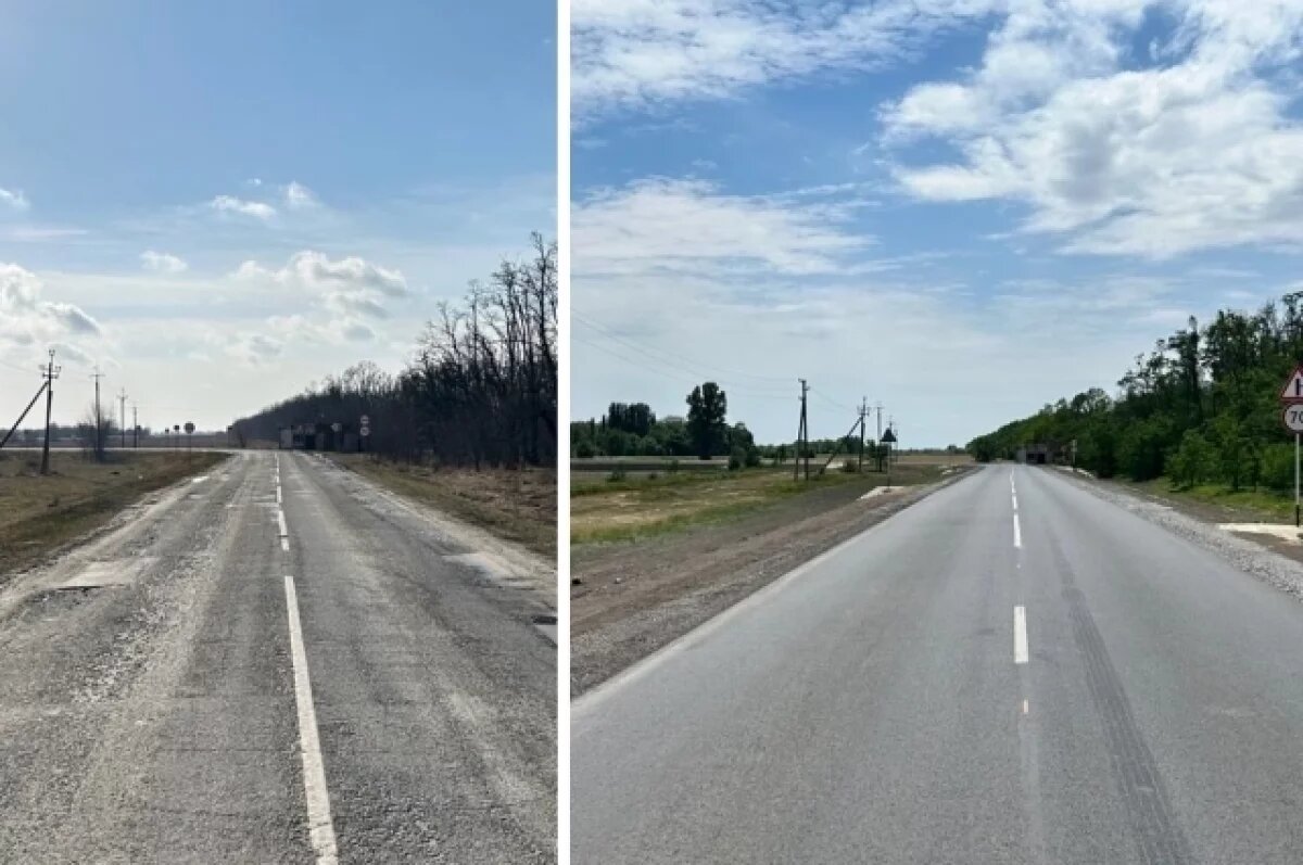    В Ростовской области по нацпроекту отремонтировано более 280 км дорог