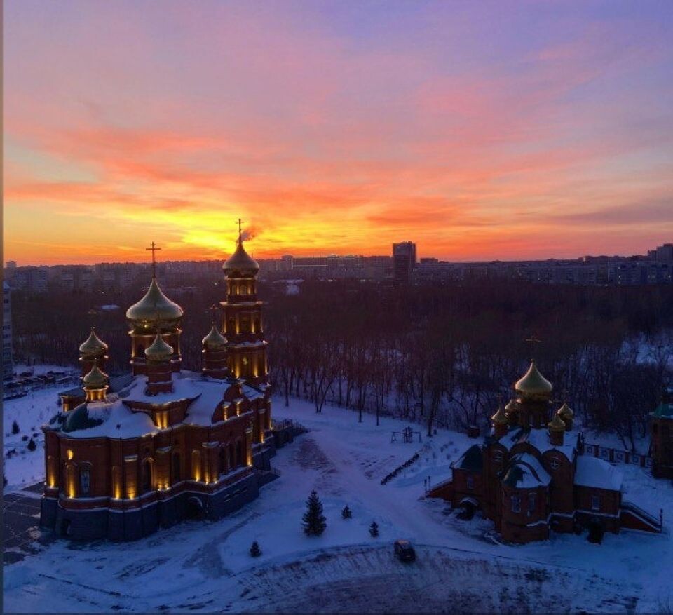    Закат в Барнауле. Источник: "Толк"