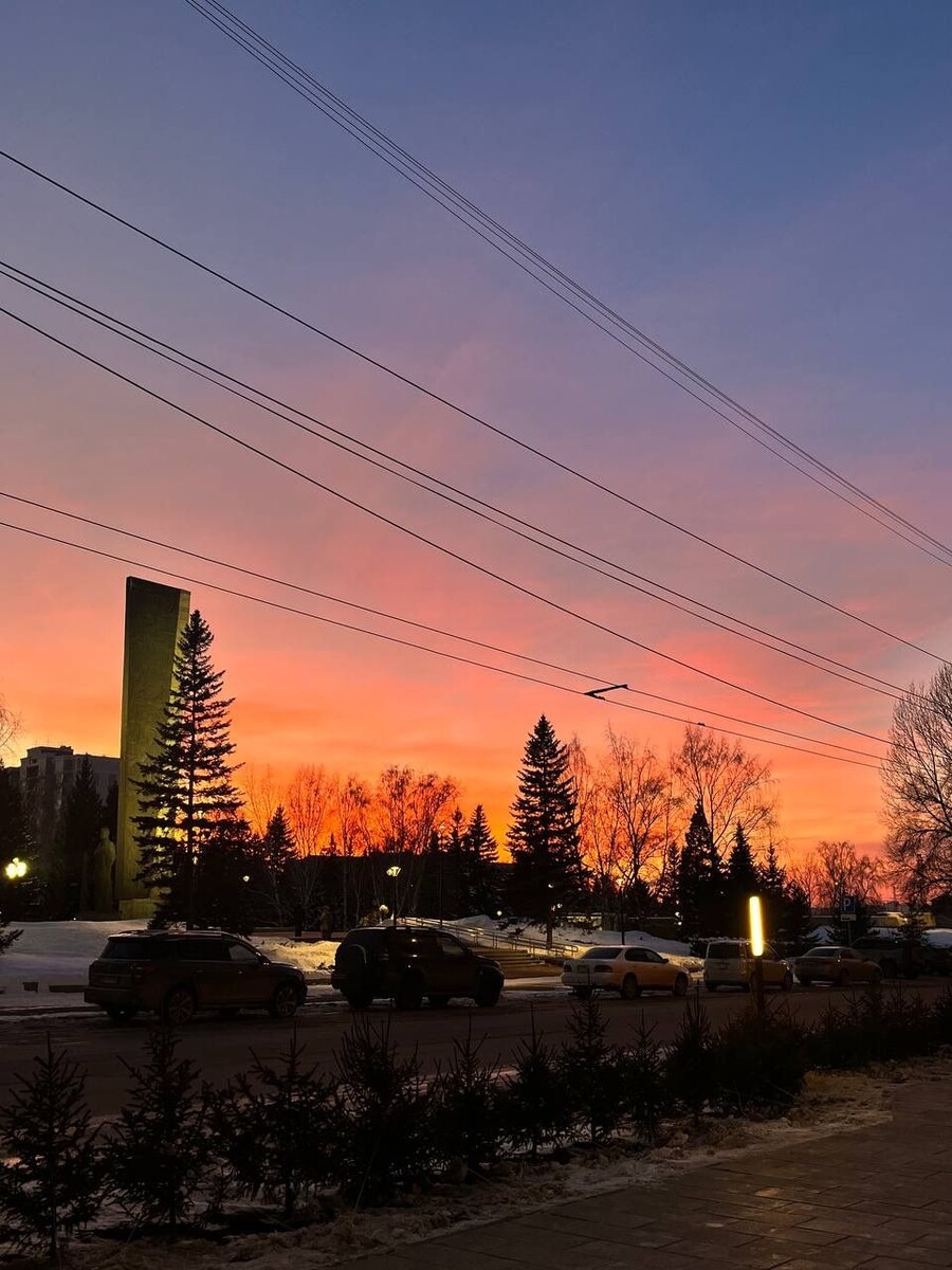    Закат в Барнауле. Источник: "Толк"