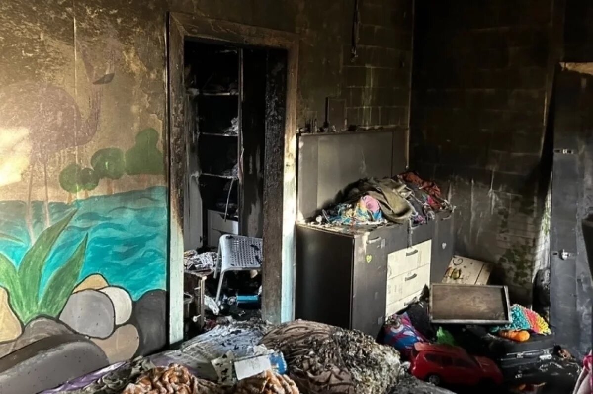    Тела детей все были в саже.