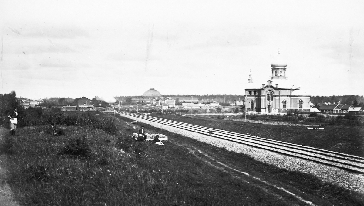 Вид на станцию Малая Вишера, 1860-е