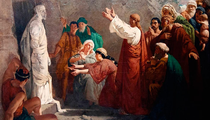 Христос воскрешает Лазаря. Фото: foma.ru