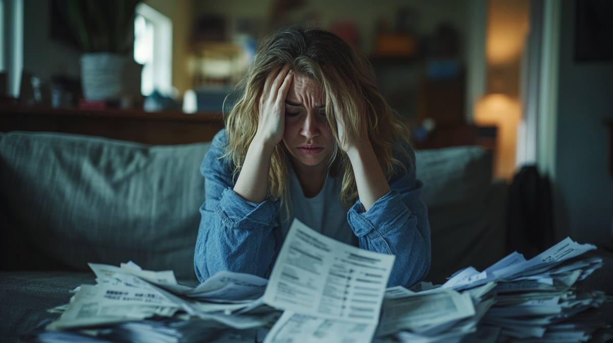 женщина смотрящая на скрытые расходы в полисе ипотечного страхования