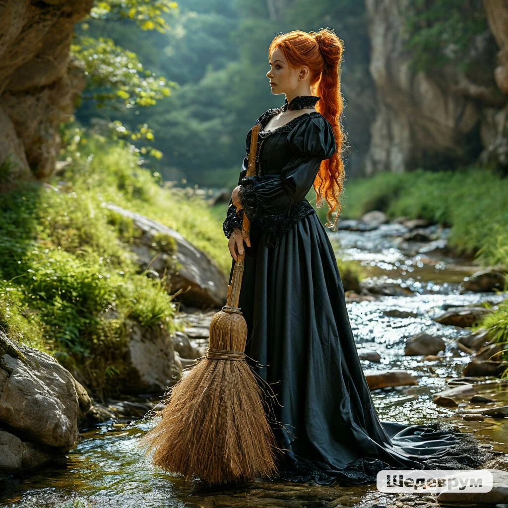 Ох уж этот шедеврум! Все ведьмы у меня получаются с вениками!