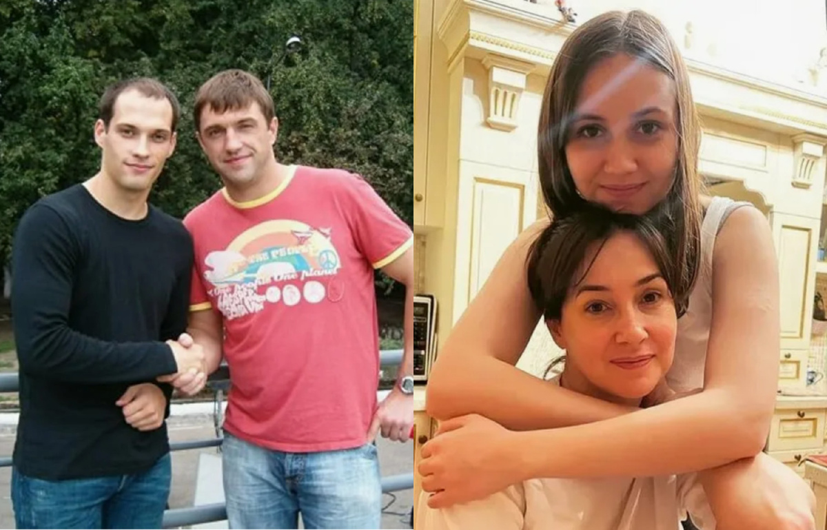 на фото слева Владимир Вдовиченков с сыном Леонидом, справа Ольга Филиппова с дочкой Вероникой