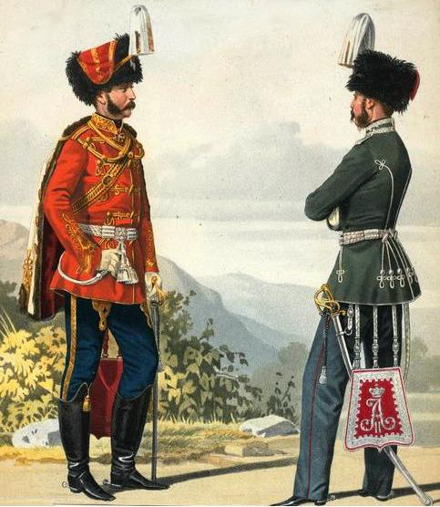 Пиратский К. К. Штаб-офицер лейб-гвардии Гусарского и обер-офицер лейб-гвардии Гродненского гусарского полков. 1858 год. Из открытых источников сети Интернет.