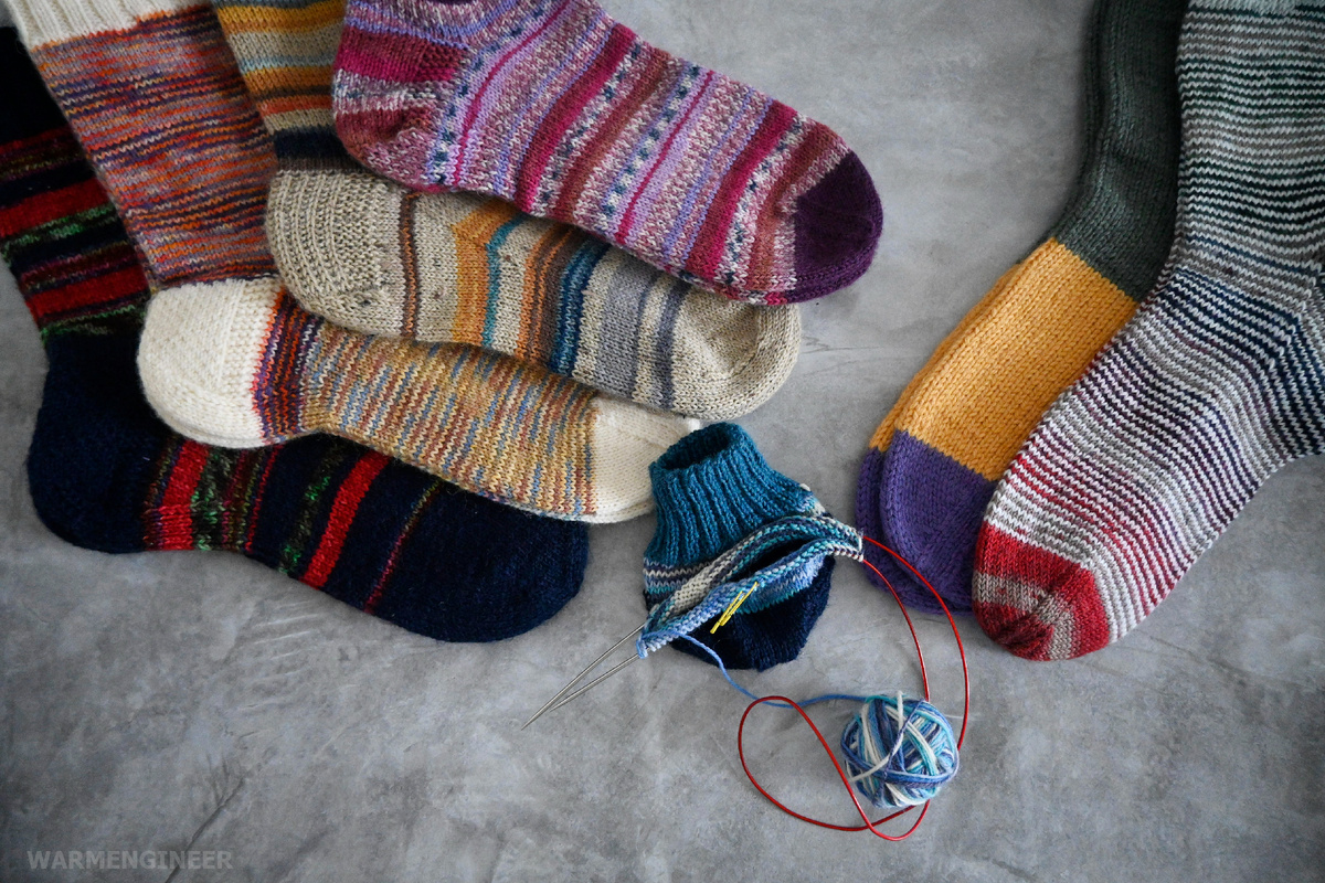 Мои носки из остатков