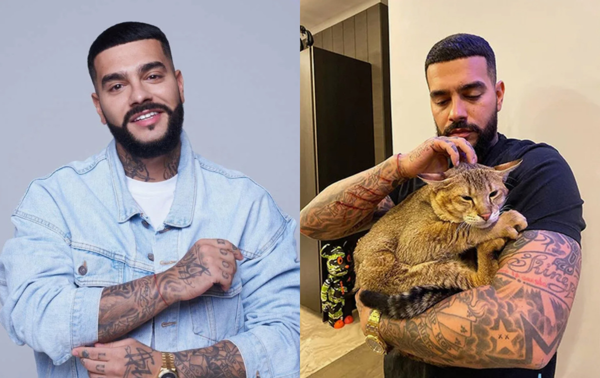 на фото Тимоти со своим питомцем