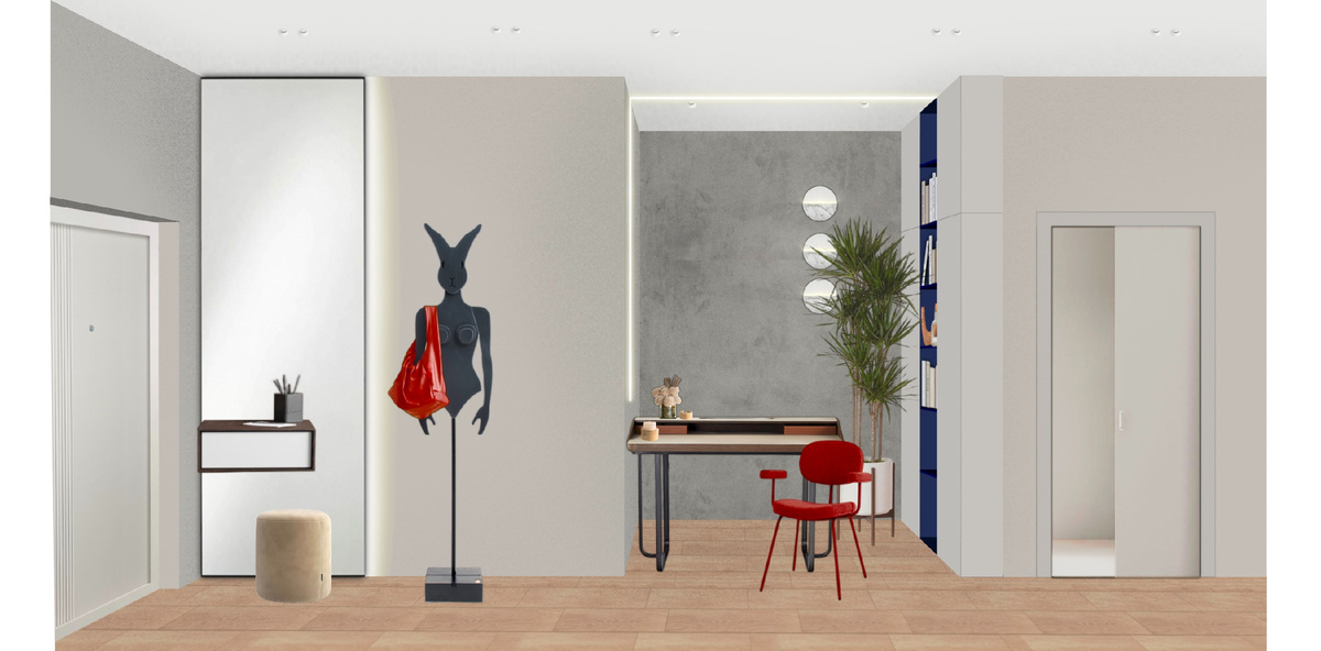 Прихожая кухня гостиная. Концепция в современном стиле. Коллаж и дизайн Харашкевич Юлия