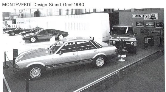 Ford Granada после модернизации Monteverdi на официальном стенде компании