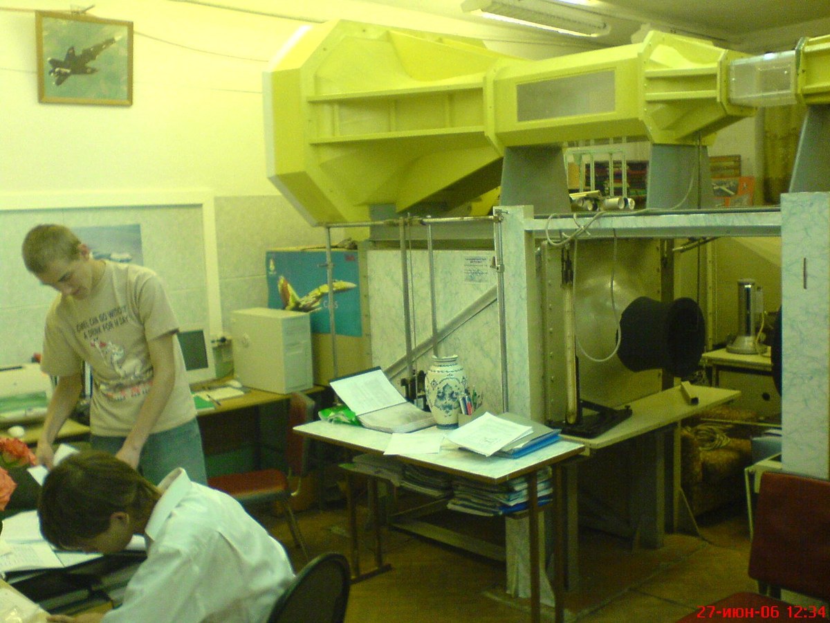 Аэродинамическая труба в техникуме