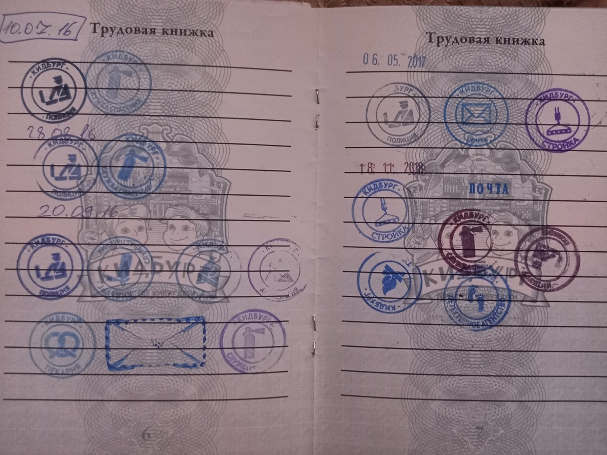 Отметки о посещении разных игровых зон. Фото автора.
