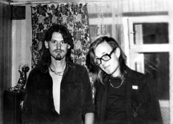 Дима (Вадим) Кузьмин, ЧЁРНЫЙ ЛУКИЧ и Егор Летов, ГРАЖДАНСКАЯ ОБОРОНА. Фото из архива группы в ВК  "Чёрный Лукич"