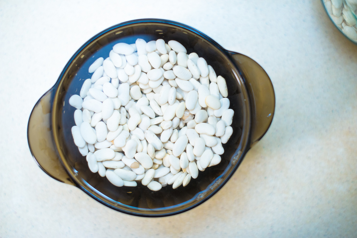 Замоченная фасоль