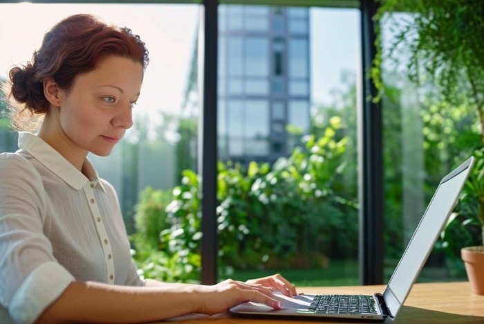 Продолжаю делиться тем, как ИИ видит меня в образе бизнес-вумен. Моложе, не совсем похоже, но красиво! ❤️