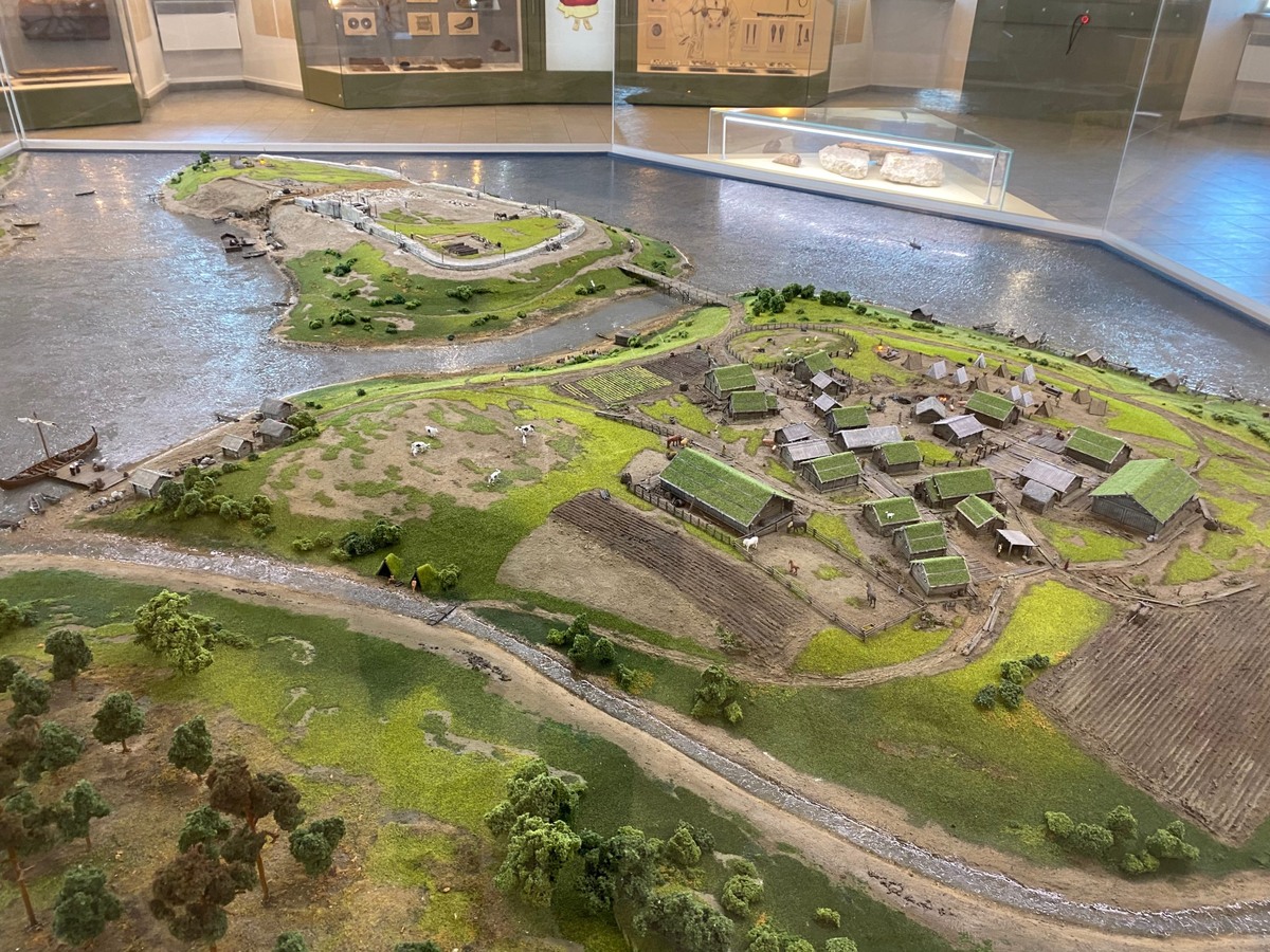 Макет древней Старой Ладоги 