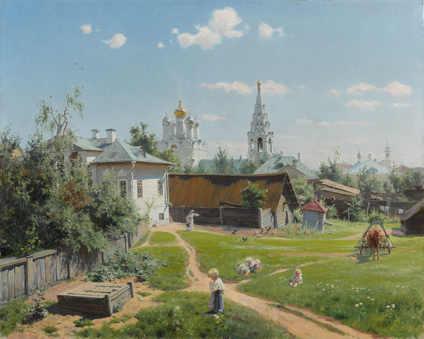 Василий Поленов. Московский дворик. 1878. Холст, масло. Государственная Третьяковская галерея