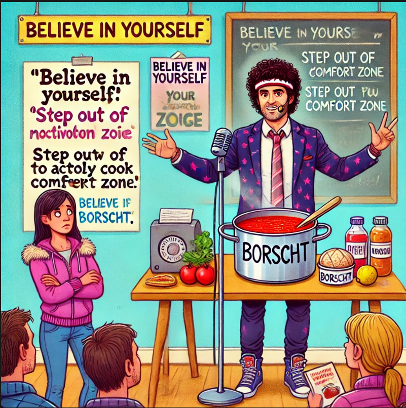 Тренер по успешному успеху и рецепт борща