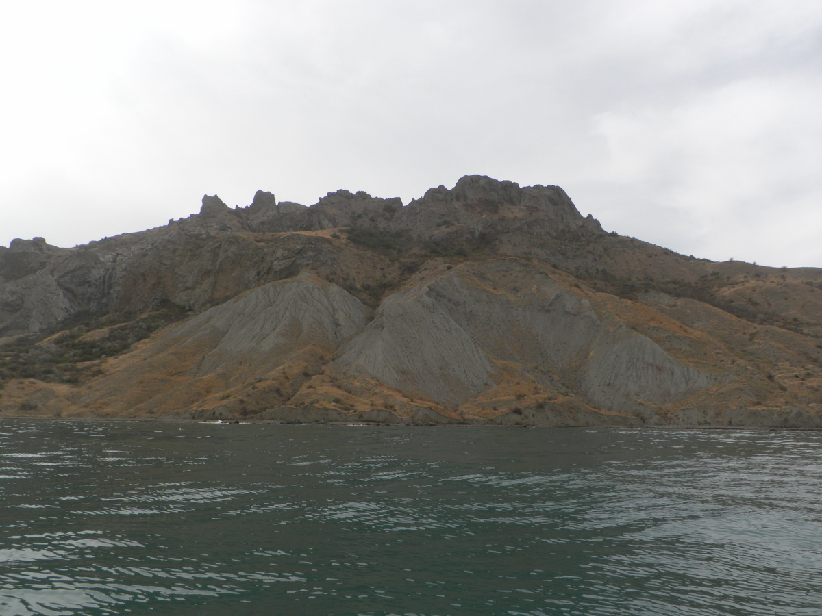 Мыс Карадаг, вид с бухты Коктебель