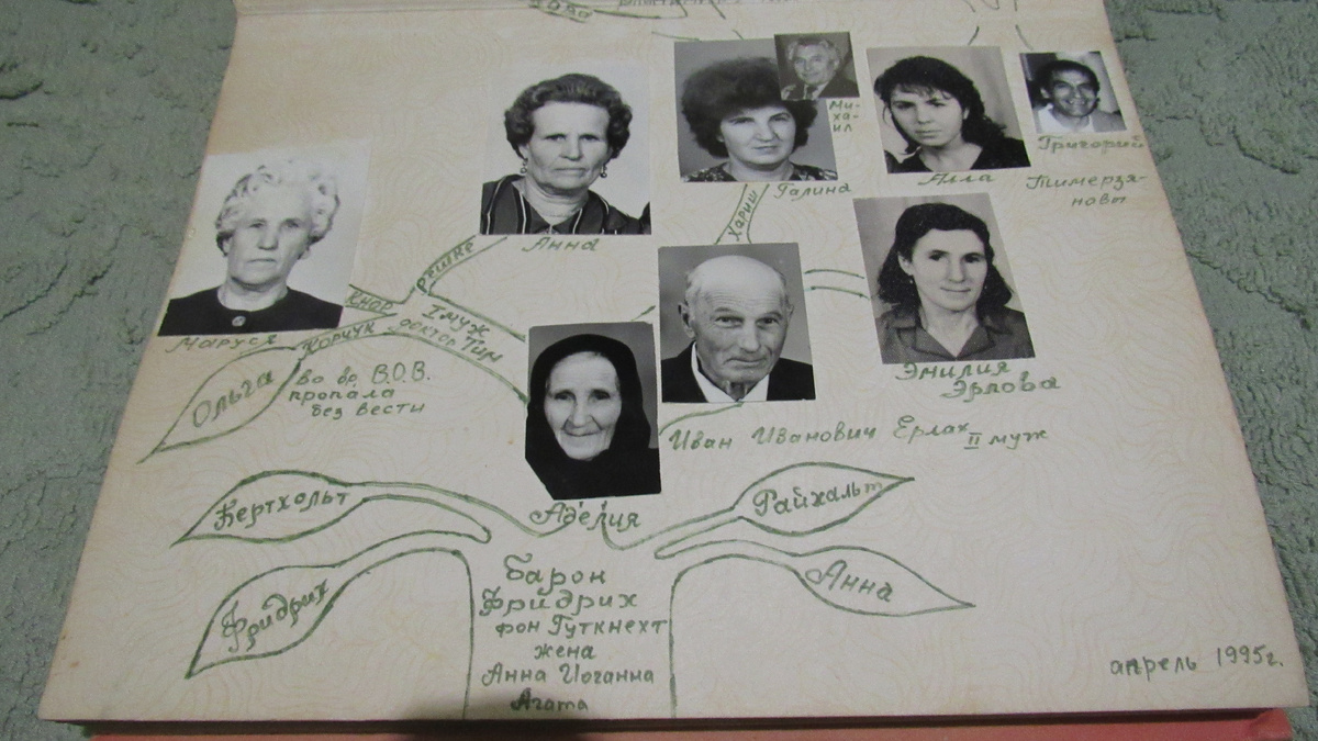 Родословная Маринетт Мортем от немецкого барона Фридриха фон Гуткнехт и дворян Эрлах