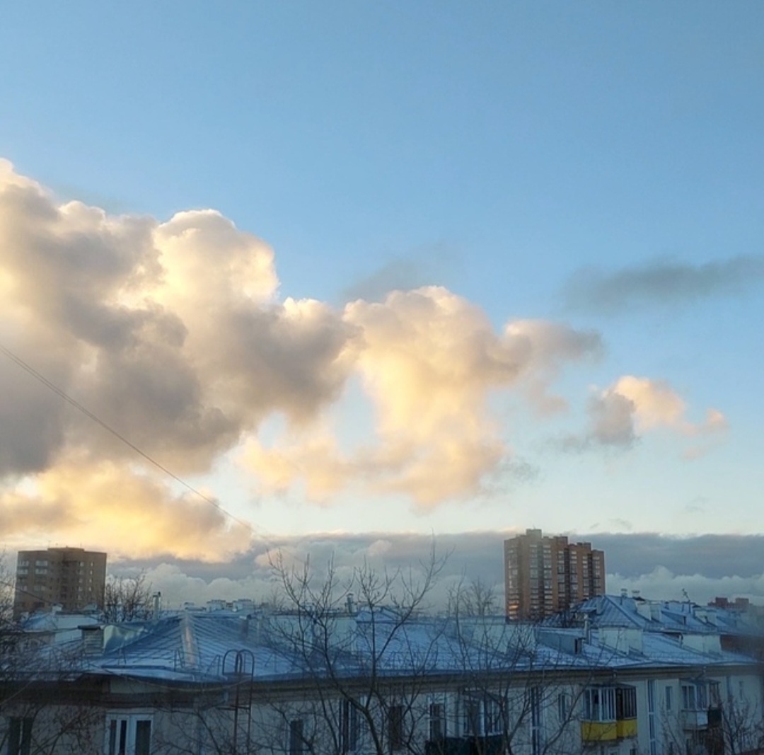 Сегодняшнее утро в окне.