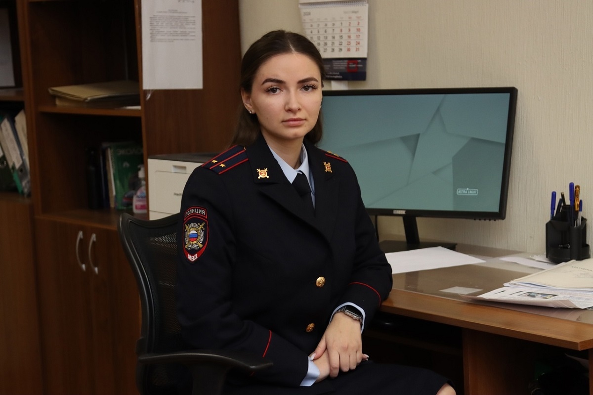    Стать полицейским Анастасия Одинаева мечтала с детства