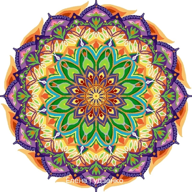 Мандала Изящные узоры