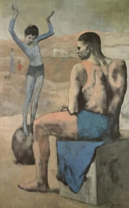 Пабло Пикассо, "Девочка на шаре". 1905 г.