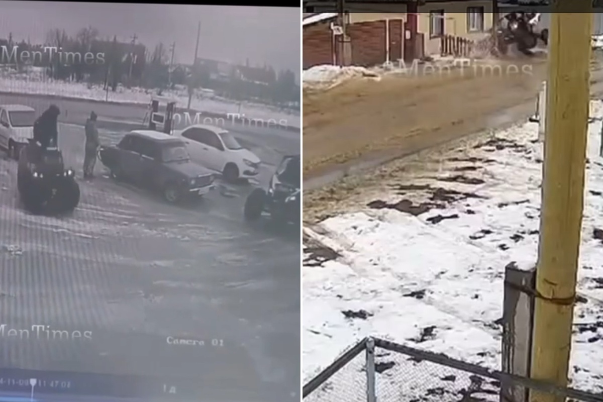    Два жителя Сорочинска на багги устроили опасную езду на АЗС. Один из них снес забор частного дома и газовую трубу (видео)