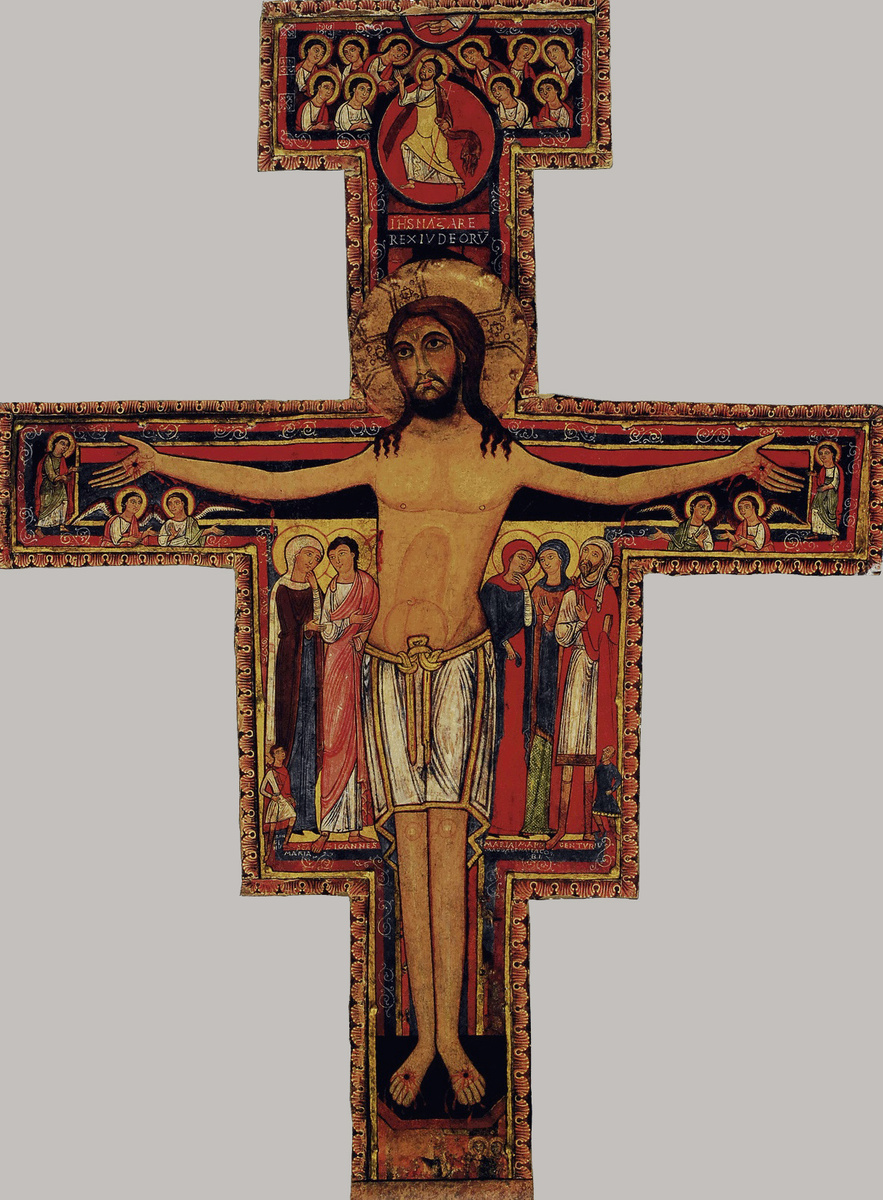 Распятие Сан-Дамиано, XII век. Базилика Санта-Кьяра, Ассизи