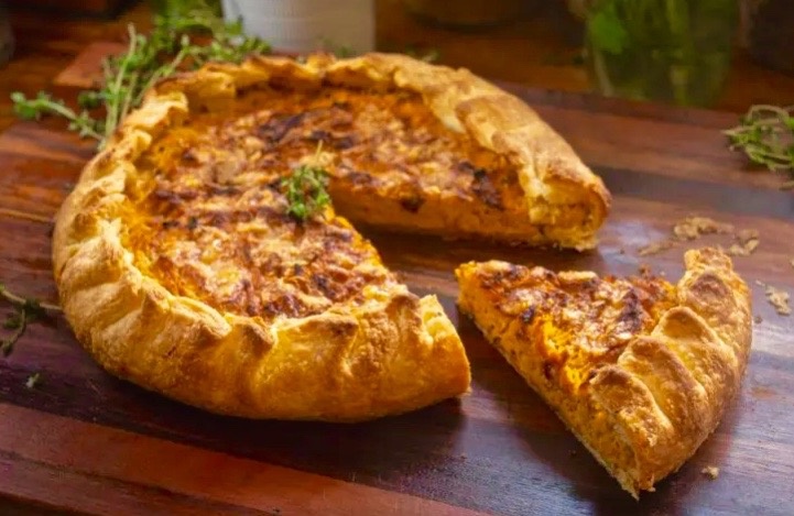 Итальянская тыквенная галета с сыром.