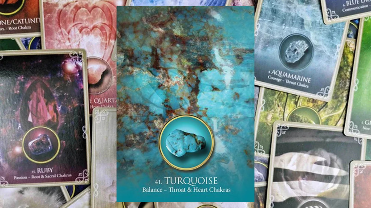 Бирюза. Фото Оракул "Eternal Crystals Oracle" Издательство Blue Angel