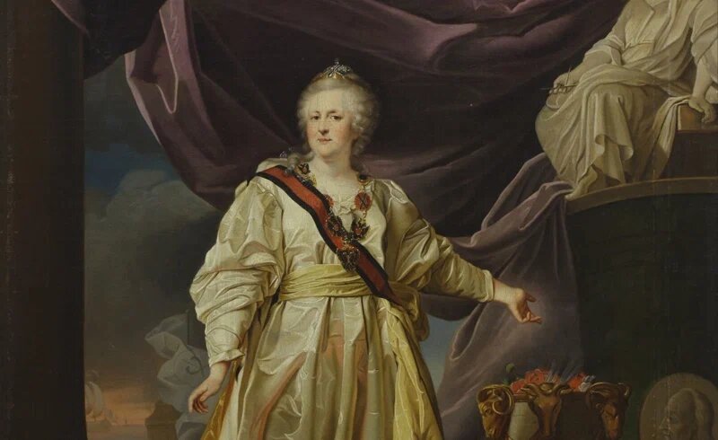 Портрет Екатерины II в храме богини Правосудия