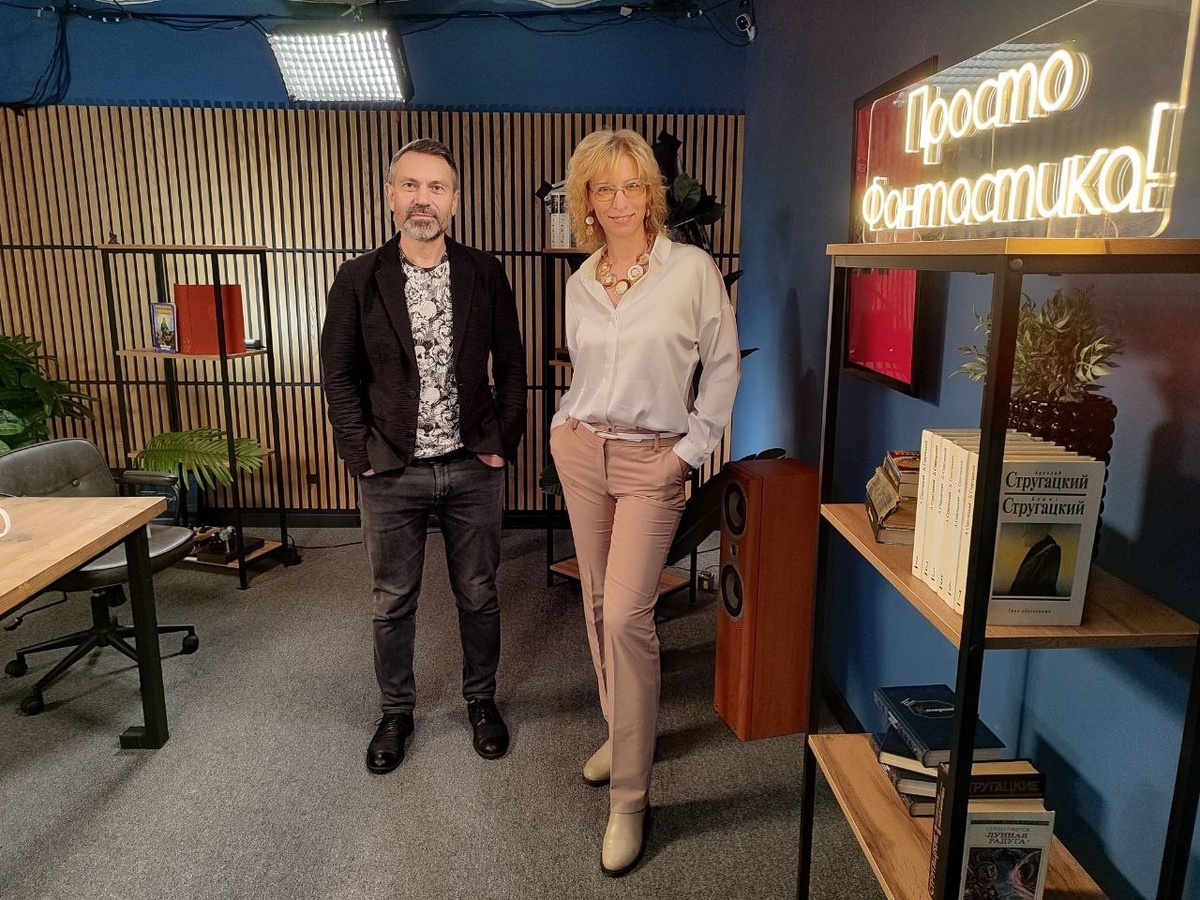 С директором Государственного литературного музея "ХХ век" Мариной Линович 