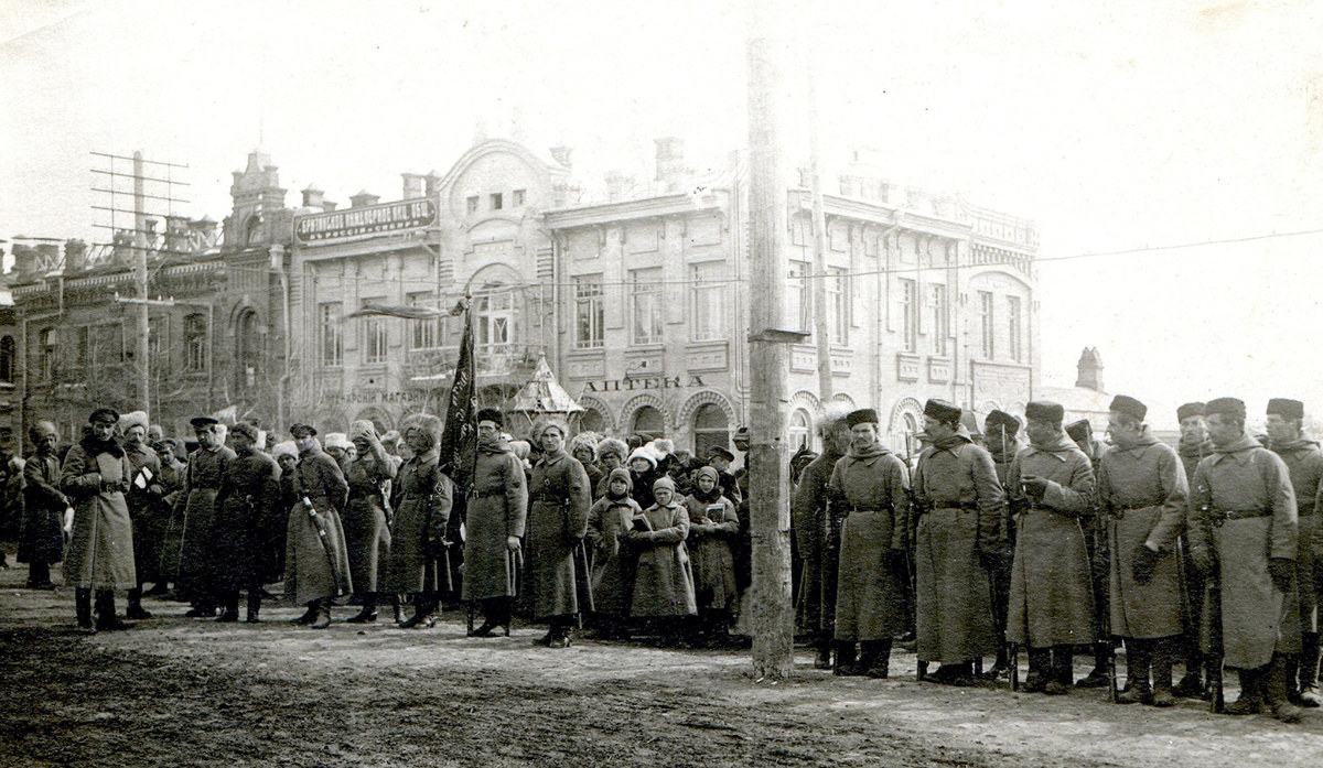 Хабаровск, 1921 год. Предположительно :-й Иманский стрелковый полк.