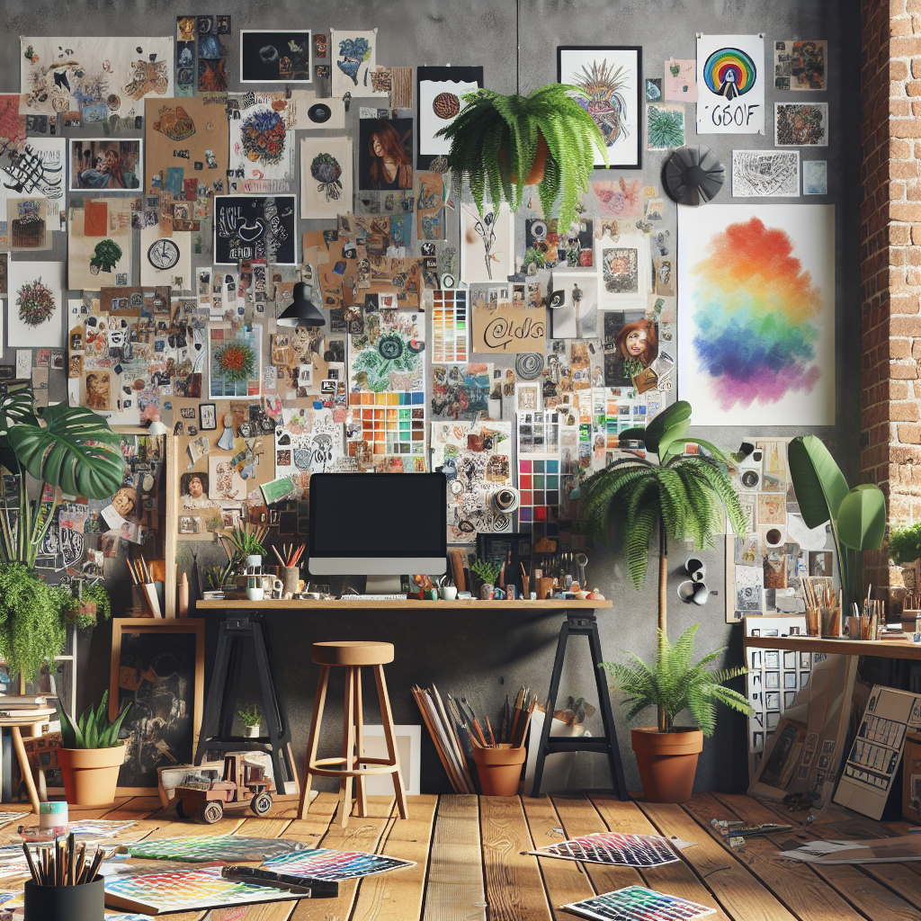 Так, по мнению нейросети Dall-E, доступной на сервисе Creator Project, должно выглядеть рабочее место креатора