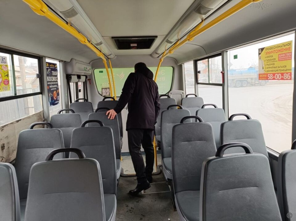    Рейд в общественном транспорте. Источник: пресс-служба администрации Барнаула