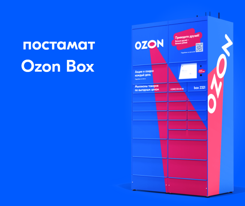 Пример постамата Ozon Box 