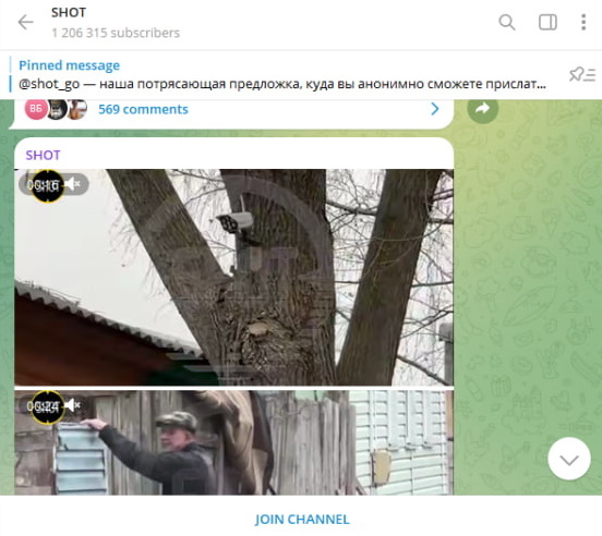    Мохов, напуганный возможной расправой, установил у себя рядом с домом муляж камеры. Дескать, это должно отпугнуть "незваных гостей". Фото: Скриншот с t.me/shot_shot