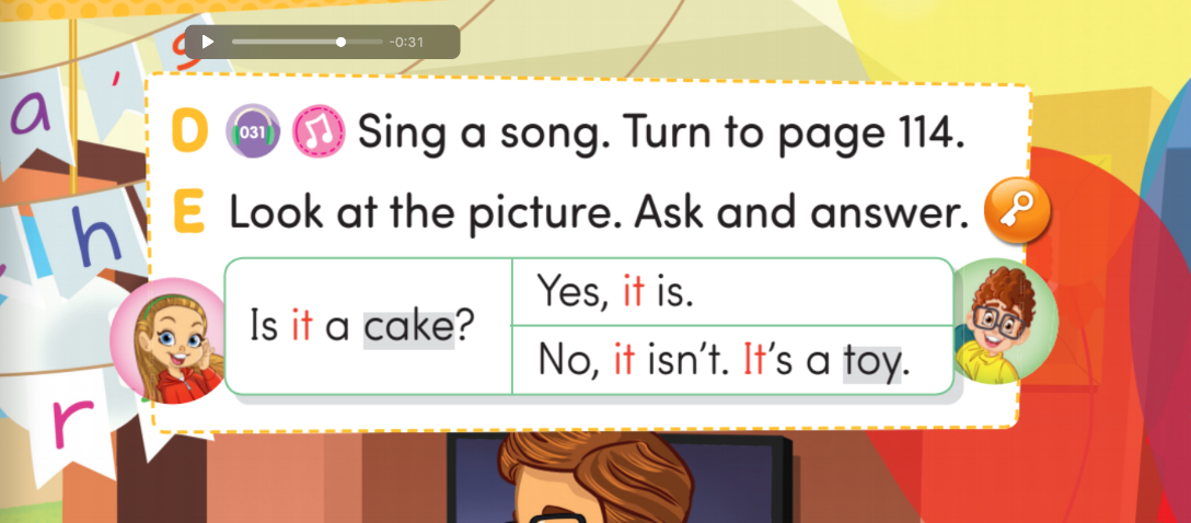 фрагмент грамматического чанта из учебника Hang Out Starter от Compass Publishing 