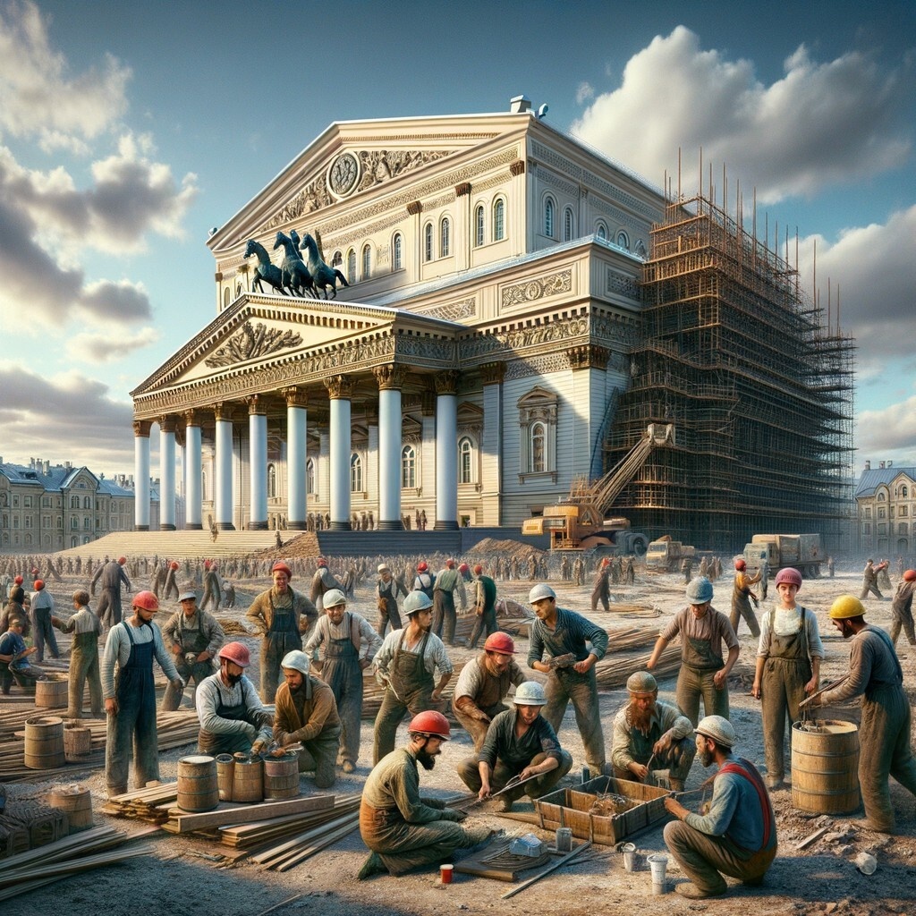 В Муроме построят копию Московского Большого театра (создано с помощью ИИ)