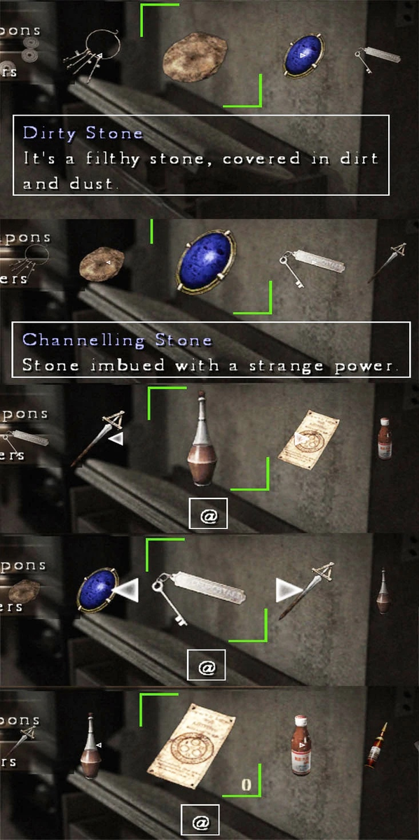 Те самые камни в инвентаре.