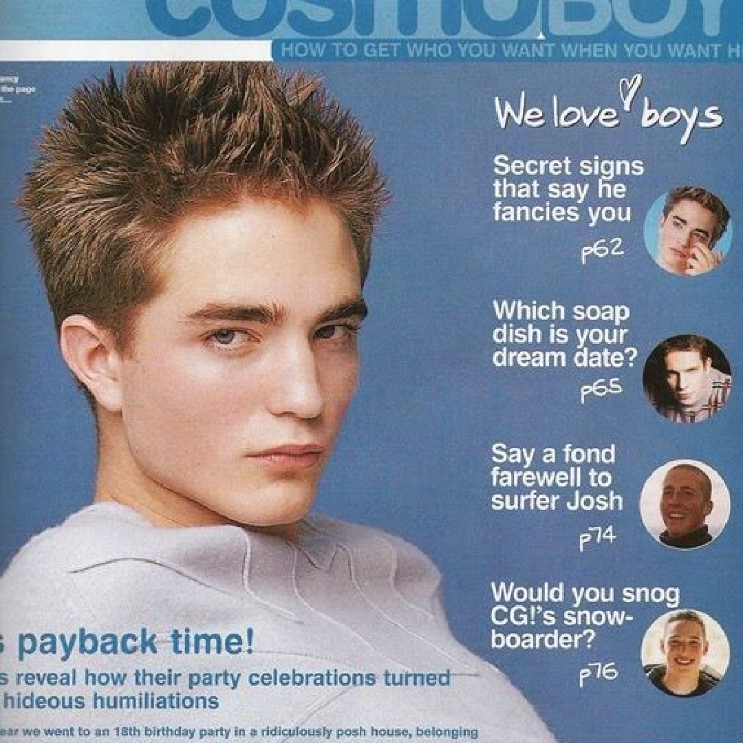 Роберт на обложке журнала в 15 лет.