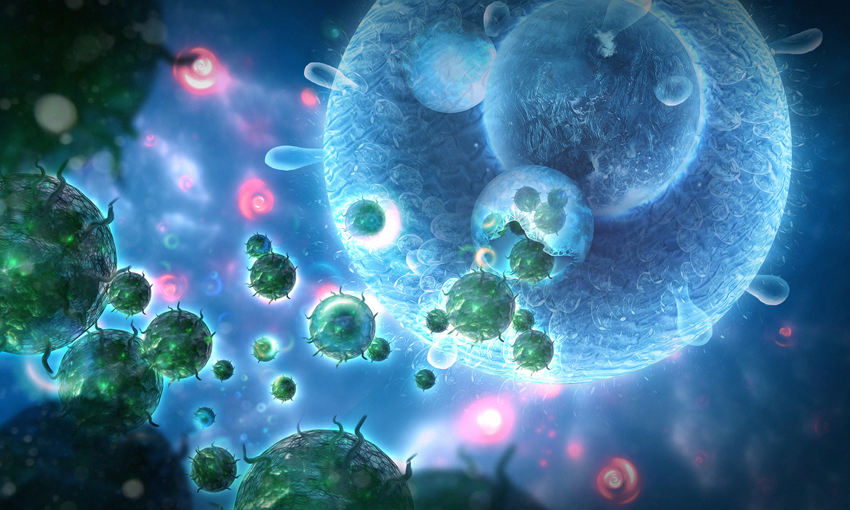 Нет, это не космическая фантастика. Это экзосомы проникают в клетку.