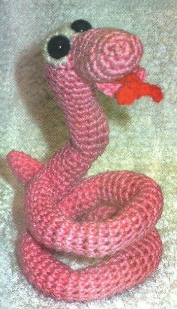 Вязанная змейка