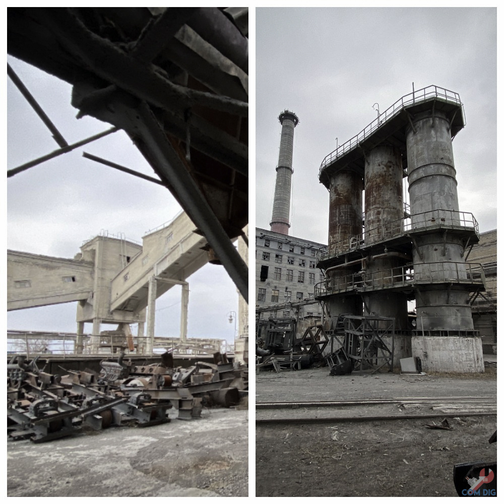 Бывшие производственные мощности. 