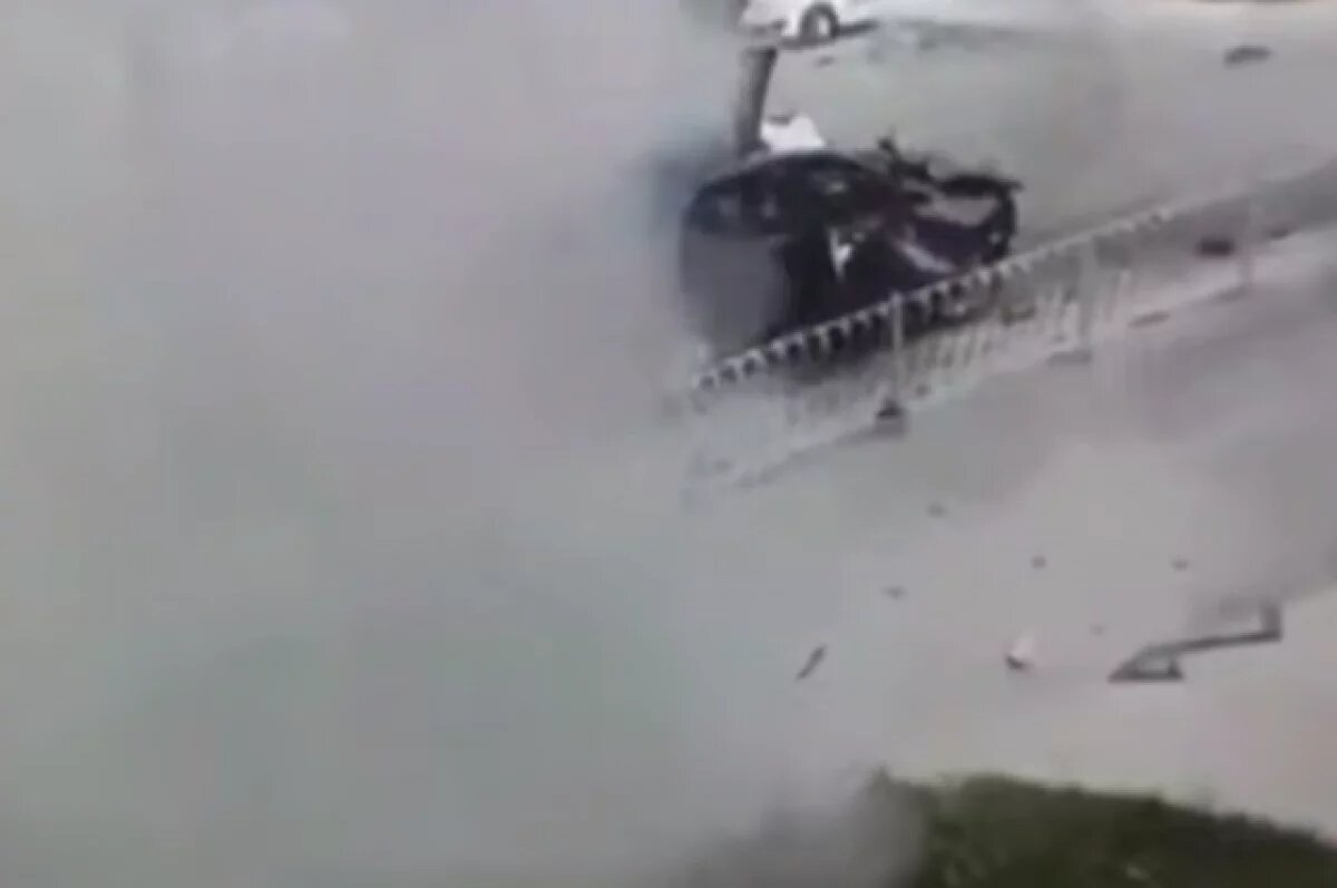    Появились кадры момента взрыва машины военного в Севастополе