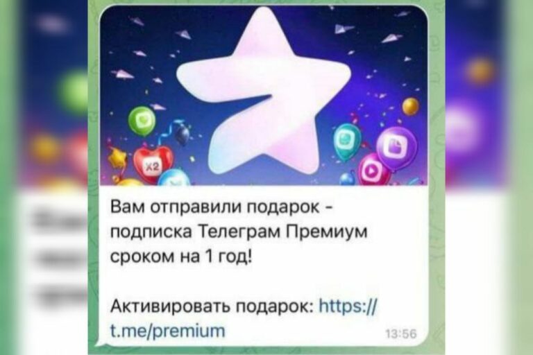    Подарок с «Telegram Premium». Мошенники придумали новый способ обмана россиян Кристина Просвиркина
