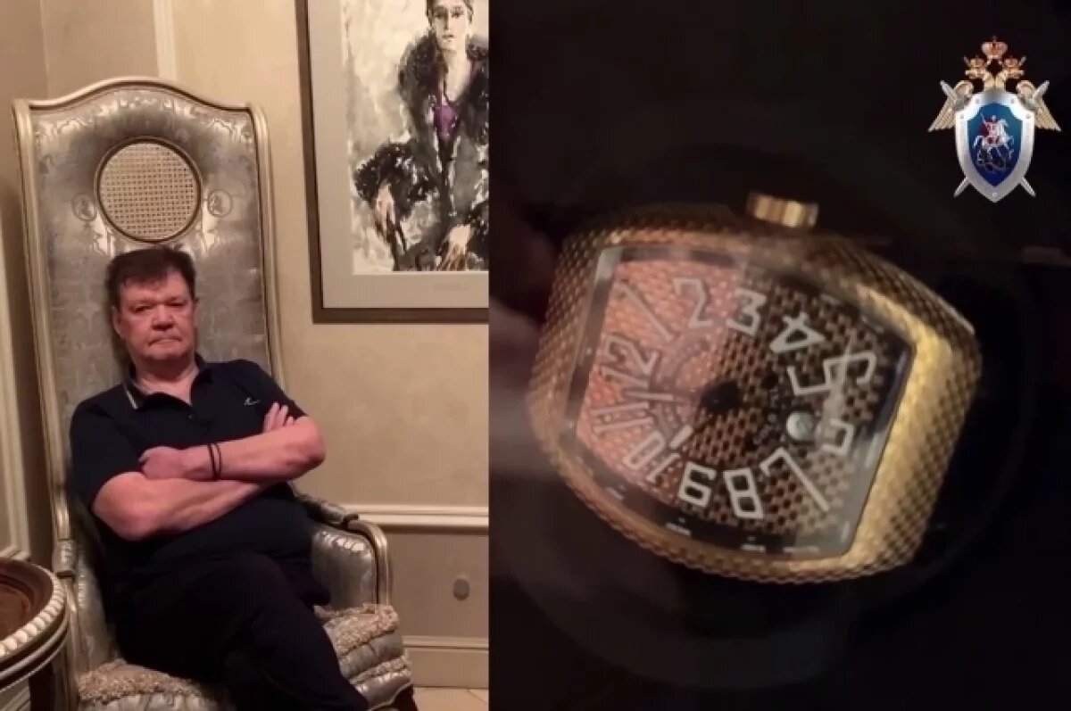    В коллекции Владимира Егорова идентифицировали часы Frack Muller Mens из 18-каратного розового золота стоимость 1,6 млн рублей.